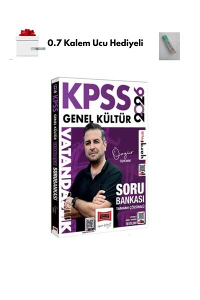 Yargı Yayınları Yargı 2026 KPSS Genel Kültür Vatandaşlık Tamamı Çözümlü Soru ...