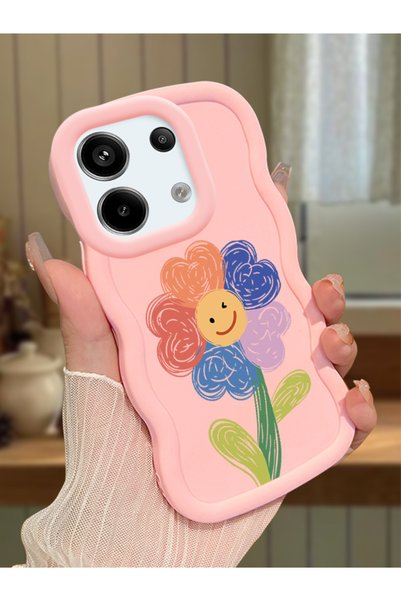 Hontinga Redmi Note 13 Pro 5g Compatible Case Camera Protector Pink Silicone ...