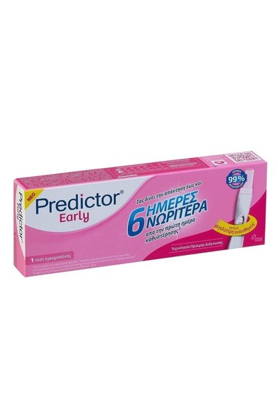 Predictor Early 6 Days Τεστ Εγκυμοσύνης 1τμχ