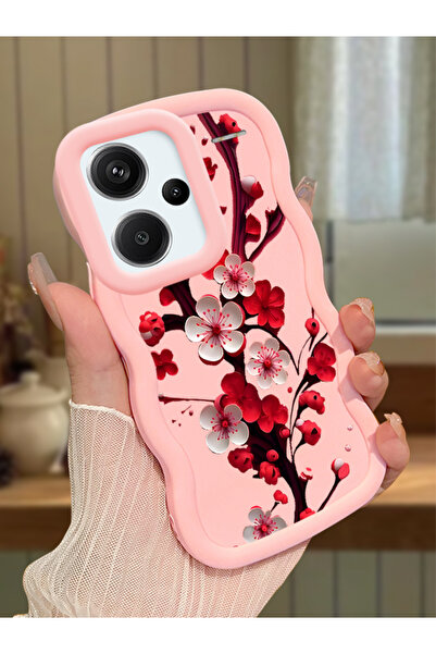 Hontinga Redmi Note 13 Pro Plus 5G Uyumlu Kılıf kamera koruyucu Pembe Silikon...