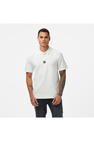 HUGO BEYAZ LOGOLU ERKEK POLO T-SHIRT