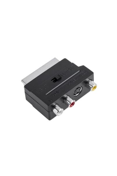 Componenteonline Adaptor Scart tată la 3xRCA mamă, SVHS, audio-video, L103033