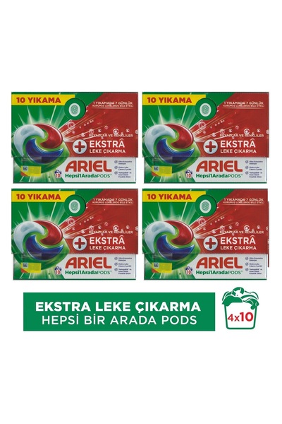 Ariel Hepsi1Arada PODS® Extra Leke Çıkarma Kapsül Çamaşır Deterjanı Beyazlar ...