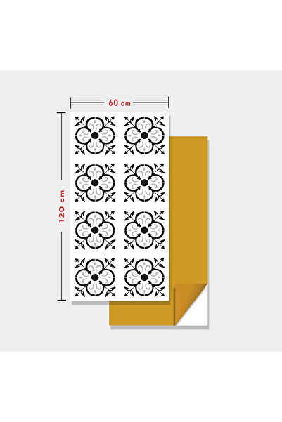 TİNK Kendinden Yapışkanlı Fayans Kaplama PVC Karo Solo Fas Desen 60x120 Cm (1...