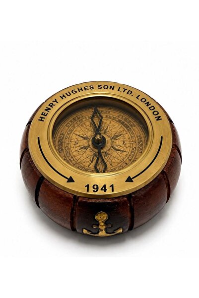 Mestore Wooden body brass compass 3502
