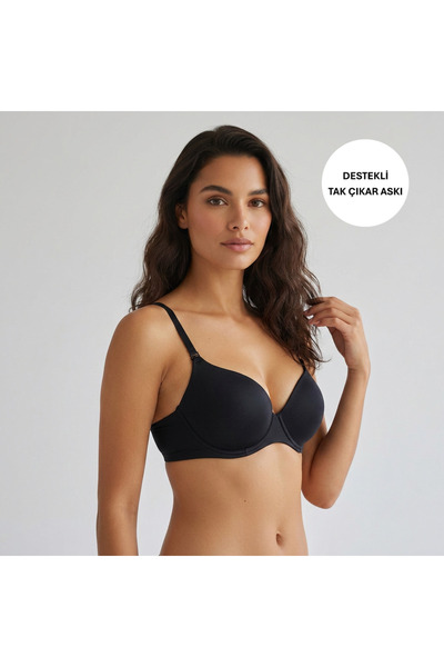 Nurteks Intimo Donna 3532 Supported Snap-On Strap Single Bra