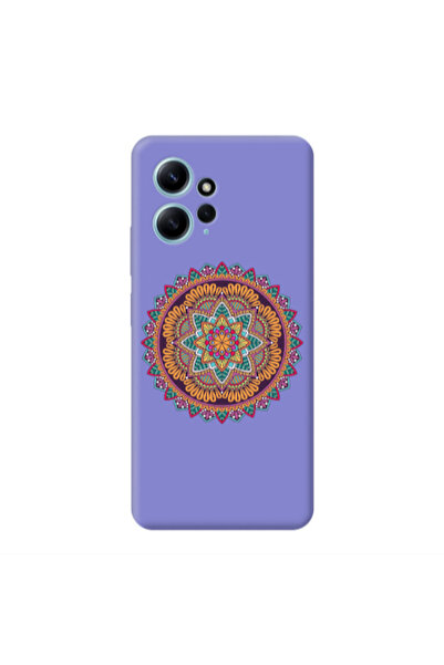 Other Xiaomi Redmi Note 12 4G Mandala D102 Purple Colored Silicone TPU Θήκη