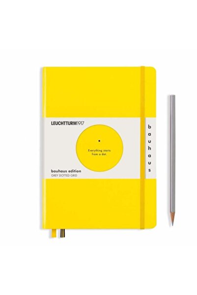 Leuchtturm1917 Blocnotes Mediu (A5), Galben, Ediția Bauhaus