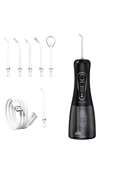 aquavelle Irigatoare orală, Portabil, Ecran LED, 8 moduri de presiune, Rezerv...