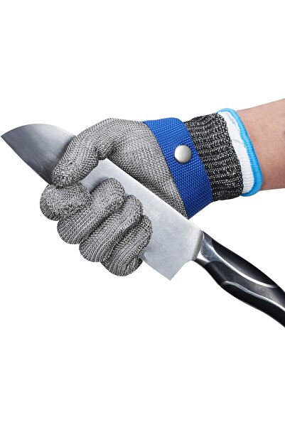 ThreeH Cut Resistant Gloves Stainless Steel 316L Wire Mesh Butcher Gloves Lev...