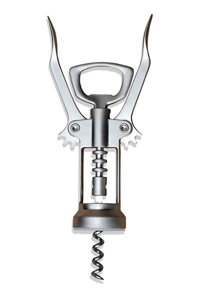 The Bros Idealisk silver corkscrew with bottle opener