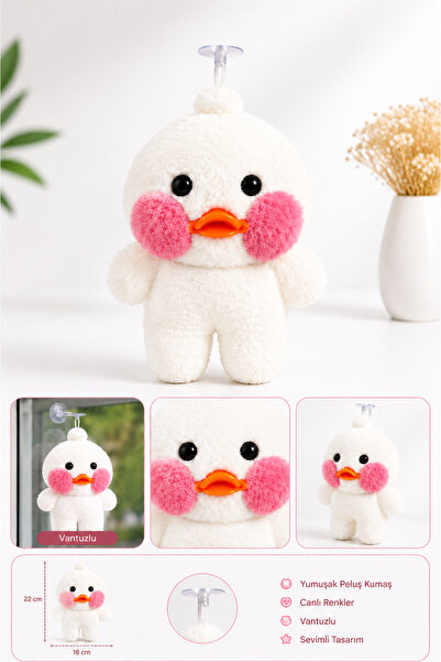 Generic Brand Lalafan White Plush Duck Toy 22 cm Soft Cute Hanging Plush Doll...