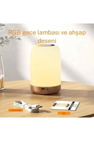 Store renkli şarjlı gece lambası Masa Lambası Dokunmatik Şarj Edilebilir Kısı...
