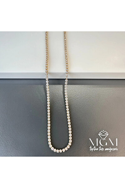 Inure Jewelry قلادات من حجر الزركون النحاسي مقاس 2 مم مع وصلة تمديد 40+5 سم -...