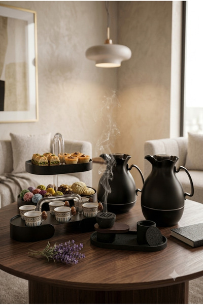 Generic Luxury Hospitality Set Includes Tea and Coffee Tray Set with Cake and...