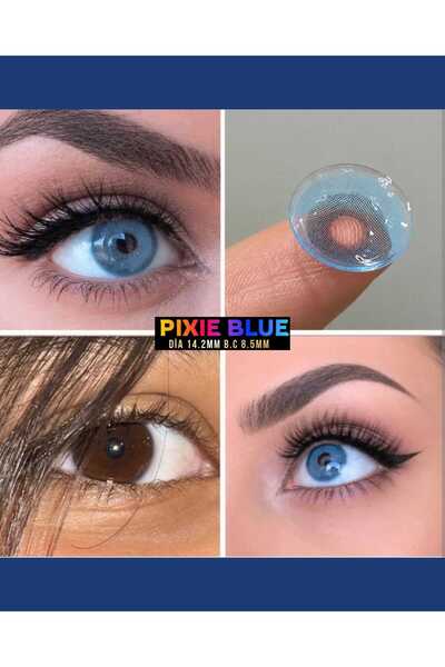 Eyeshop GÖZ LENSİPIXIE BLUE MAVİ TONDA HARESİZ DOĞAL GÖRÜNÜMLÜ KOZMETİK AMAÇL...