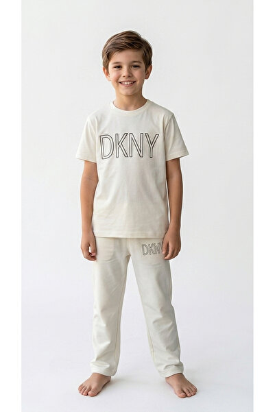 levanapajamas Summer Boys' Half-Sleeved Long Pants Set