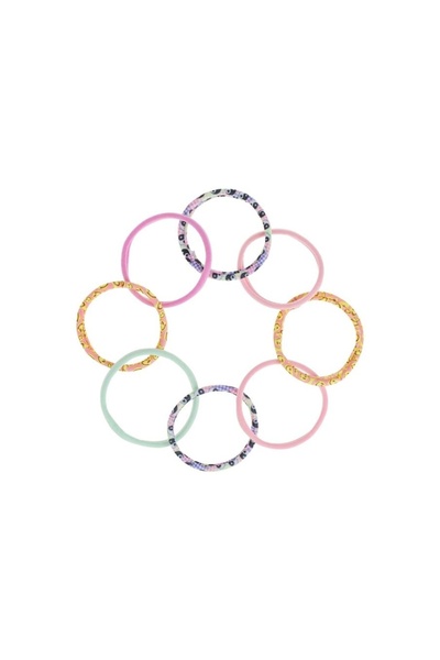OEM Set 8 buc elastice de păr pentru fete cu emoji, yin-yang, multicolore, co...