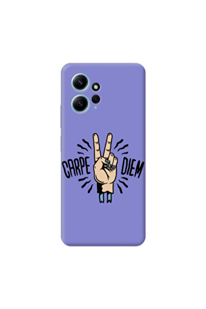 Other Xiaomi Redmi Note 12 4G Carpe Two Diem Purple Colored Silicone TPU Θήκη