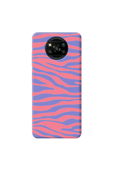 Other Xiaomi Poco X3 /X3 Pro Pink Zebra Purple Colored Silicone TPU Θήκη