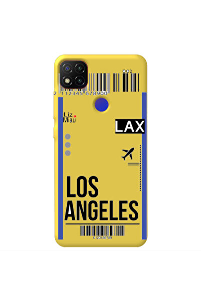 Other Xiaomi Redmi 9c Los angeles Yellow Colored Silicone TPU Θήκη