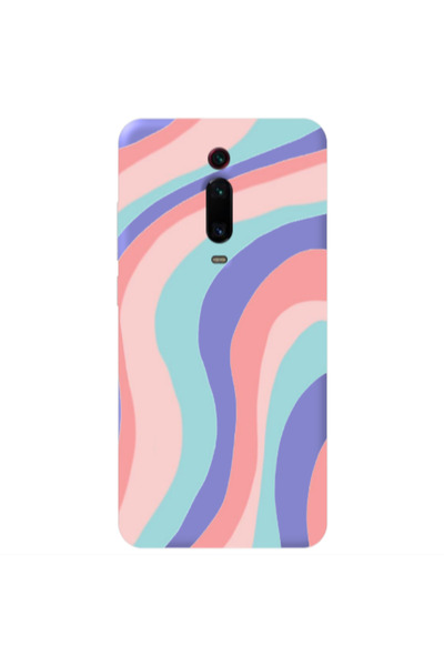 Other Xiaomi Mi 9T Pro Colored lines Purple Colored Silicone TPU Θήκη