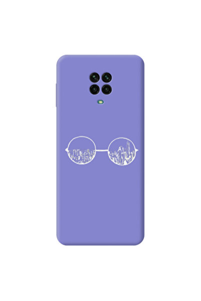 Other Xiaomi Redmi Note 9 Pro Sunglasses Purple Colored Silicone TPU Θήκη