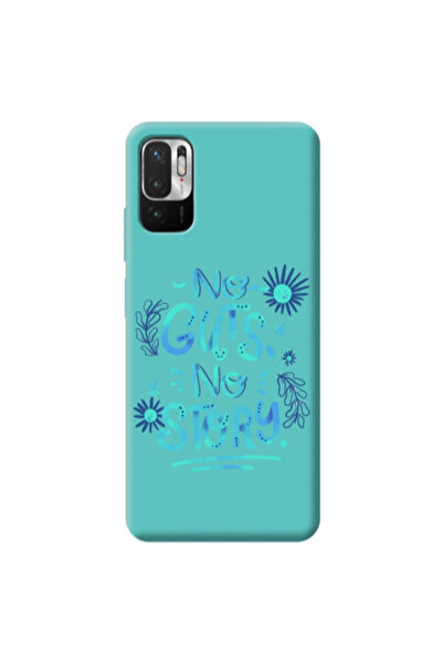Other Xiaomi Redmi Note 10 Pro 5G No guts no story Turquoise Colored Silicone...