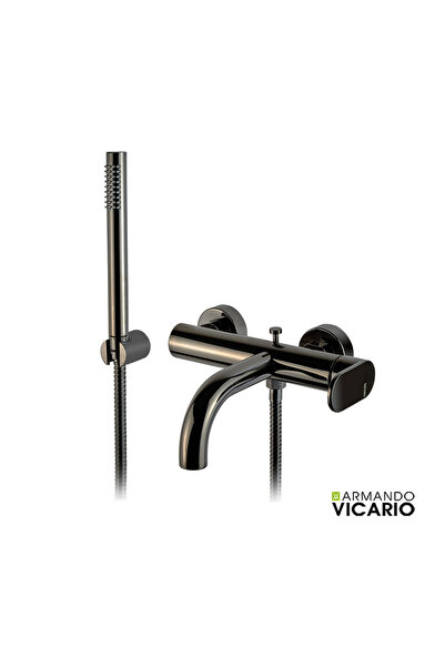 VICARIO Βρύση Μπάνιου Λεπτή Μαύρο Χρώμιο 500100-405