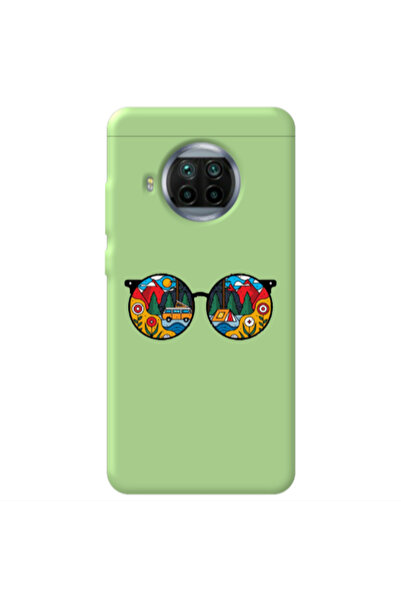 Other Xiaomi Mi 10T Lite Round Glasses Light Green Colored Silicone TPU Θήκη