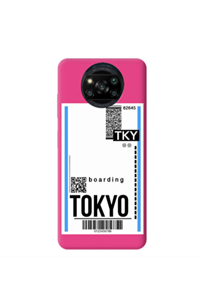 Other Xiaomi Poco X3 /X3 Pro Tokyo Boarding Fuchsia Colored Silicone TPU Θήκη