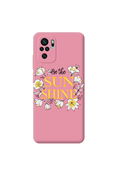 Other Xiaomi Redmi Note 10S Sun Shine Pink Colored Silicone TPU Θήκη