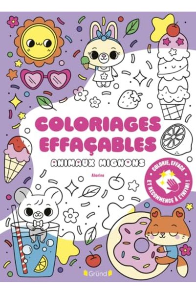 Harper Collins Coloriages Effacables Animaux Mignons
