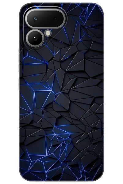 TECNO Pova Curve 2 5G (LK7k) Uyumlu Kılıf Desen Baskılı Silikon Prizmatik Tas...