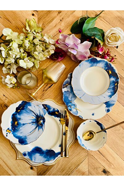 ACAR Bone China Porselen 5 Kişilik 20 Parça Yemek Takımı
