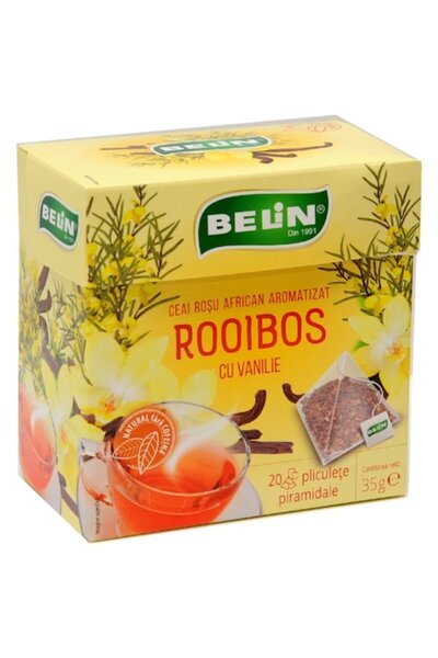 BELİN Ceai Rooibos cu Vanilie, 20 pliculețe piramidale, 35 g