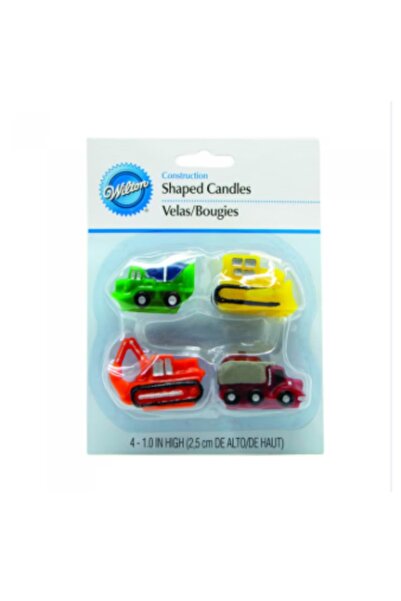 wilton Set lumanari "Construction" vehicule de constructie -