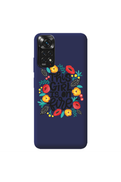 Other Xiaomi Redmi Note 11 4G This Girl Dark blue Colored Silicone TPU Θήκη