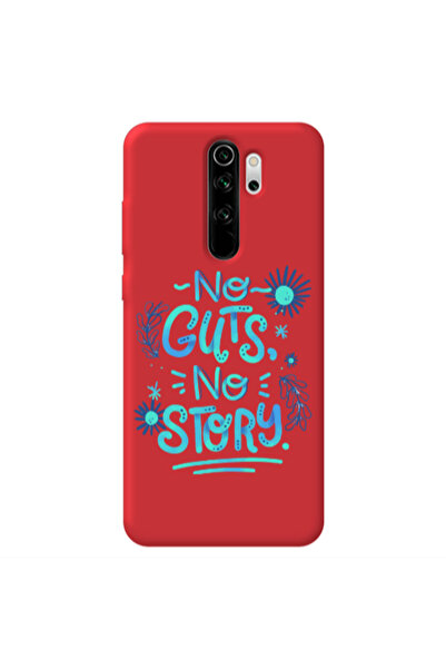 Other Xiaomi Redmi Note 8 Pro No guts no story Red Colored Silicone TPU Θήκη