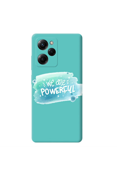 Other Xiaomi Poco X5 Pro We are Powerful Turquoise Colored Silicone TPU Θήκη