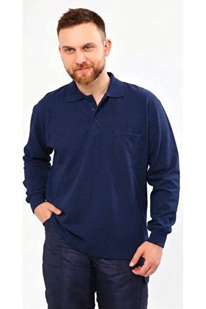 gebze iş güvenliği Polo Collar Long Sleeve Pique Knitted Lakos