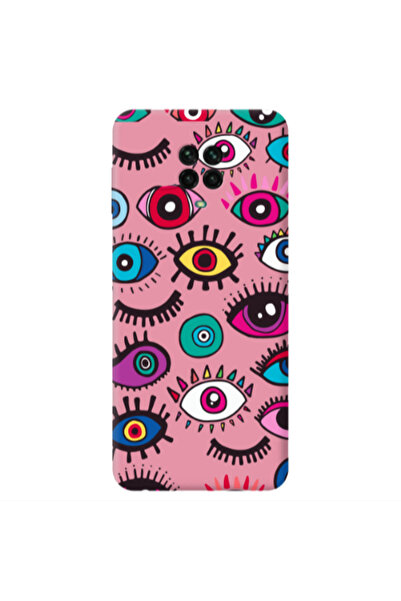 Other Xiaomi Redmi Note 9 Pro Multiple eyes Pink Colored Silicone TPU Θήκη