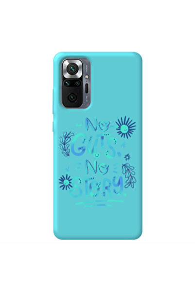 Other Xiaomi Redmi Note 10 Pro 4G No guts no story Turquoise Colored Silicone...
