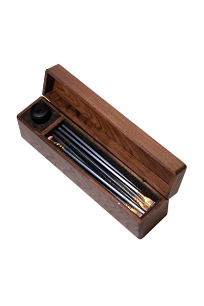BLACKWING صندوق هدايا من خشب الجوز ومجموعة أقلام من 24 قطعة 602