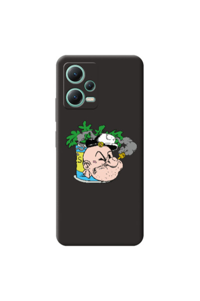 Other Xiaomi Redmi Note 12 Pro 5G Popeye Black Colored Silicone TPU Θήκη