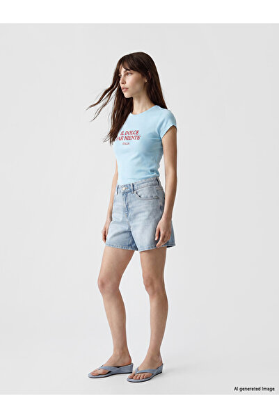 LC Waikiki Indigo Regular Fit Women's Jean Shorts