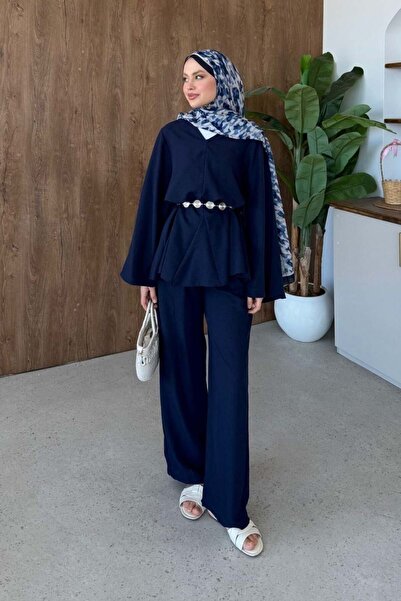 Şulemoda Giyim Leman Double Set Navy Blue