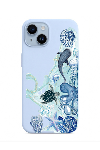 iPhone 13/14/15 Uyumlu Estetik Desenli İçi Kadifeli Lansman Kılıf Kamera Yükseltili