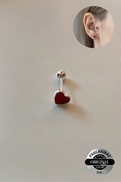 Lynare Kalp Piercing Kulak Dudak Burun Nostril Conch Kıkırdak Helix Tragus Pi...