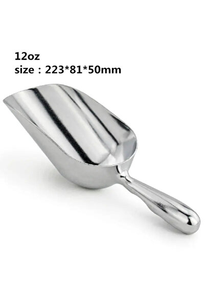 choice2 12oz Aluminum Ice Scoop Dry Goods Shovel Bar Ice Scoop 6/12/24/38oz